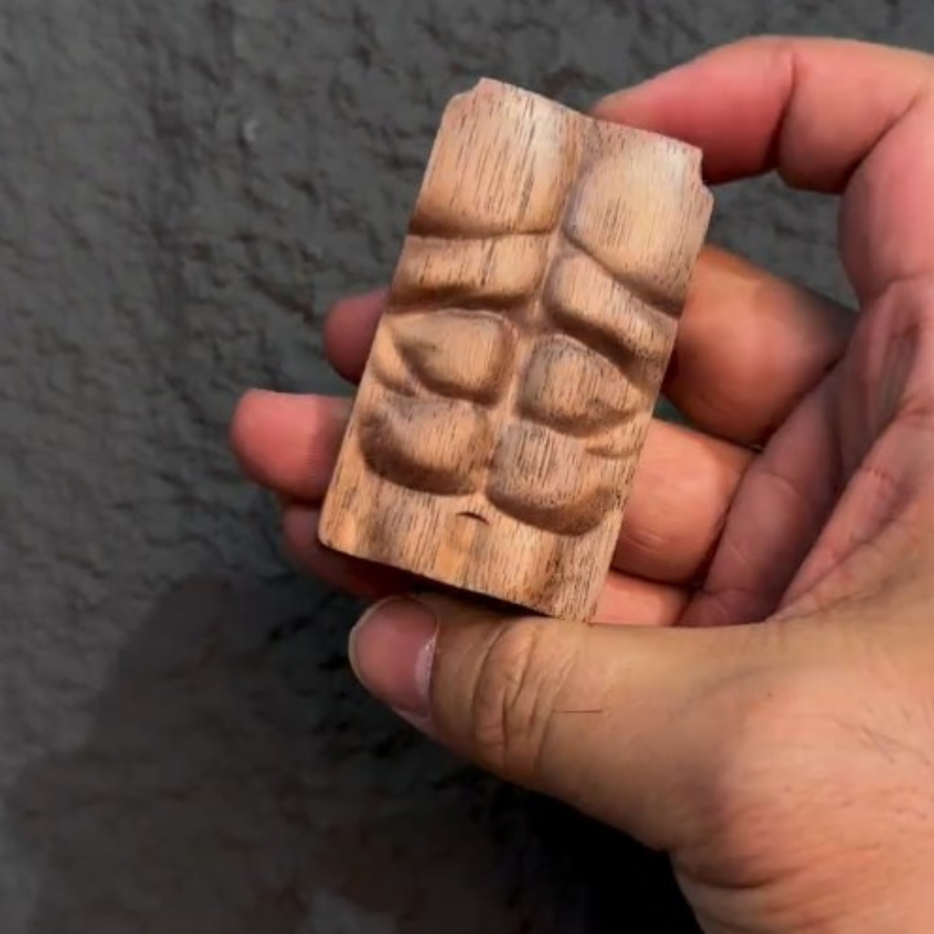 Handcrafted Wooden 6 Pack Abs Lighter