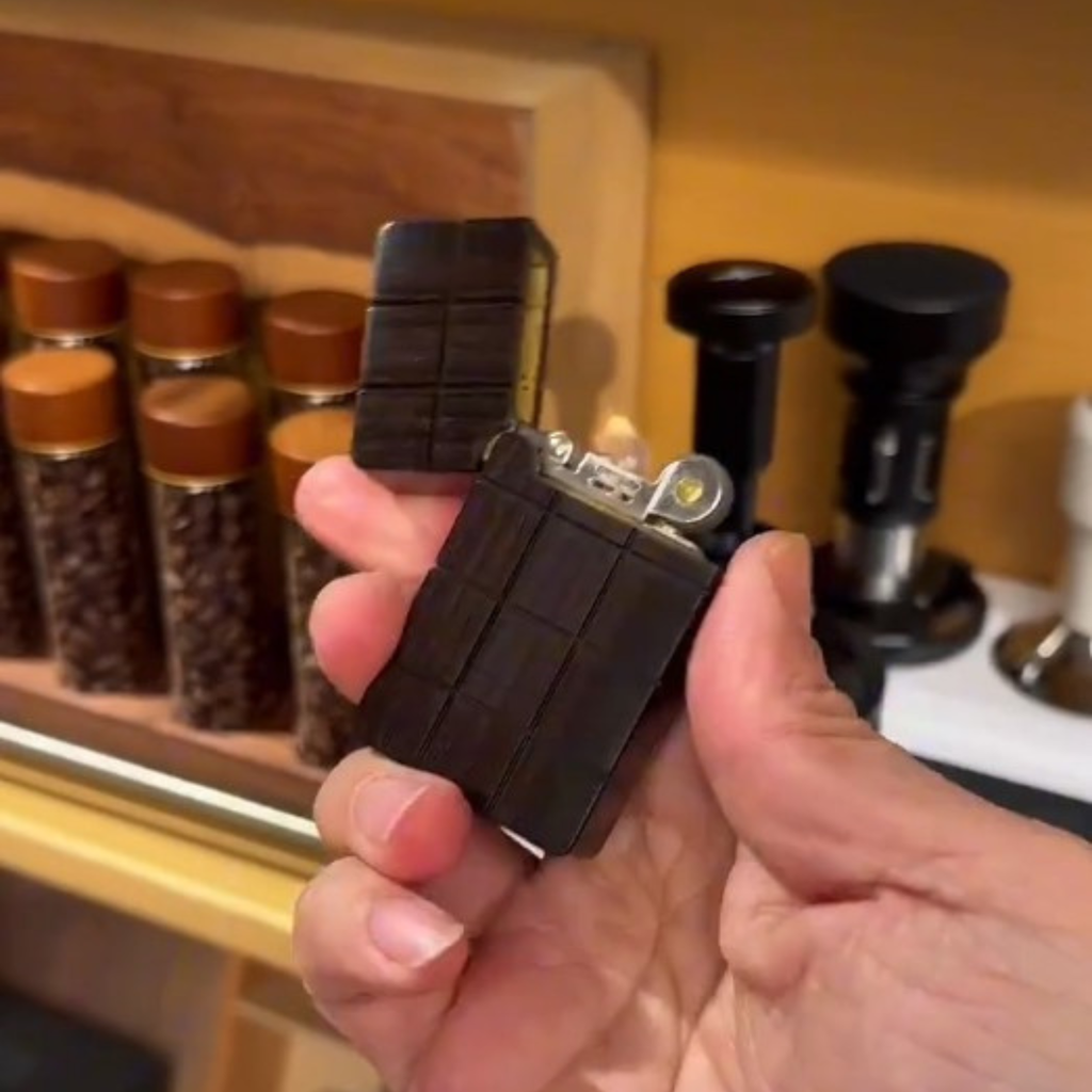 Handmade Wooden Black Chocolate Lighter 