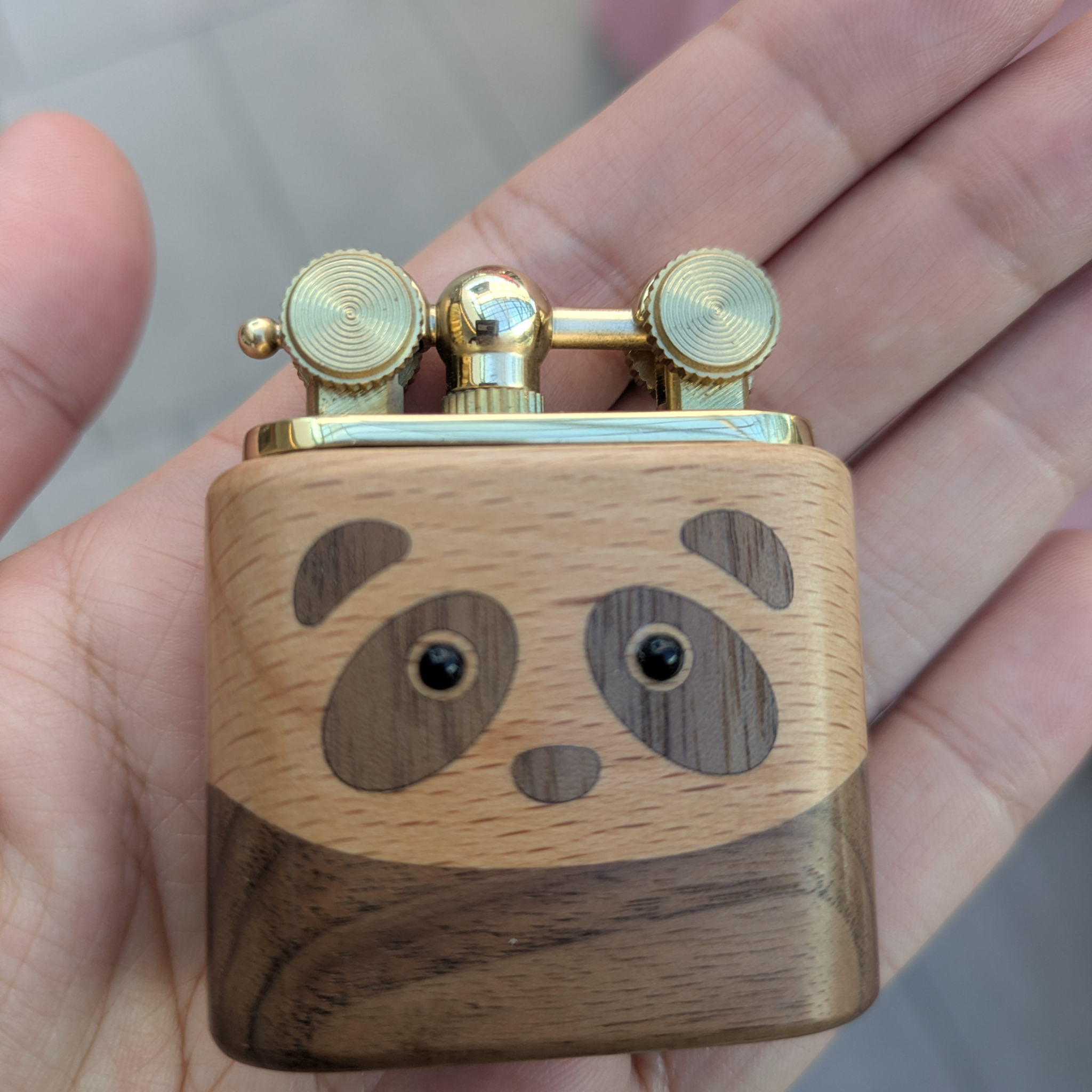 Handcrafted Wooden Cute Giant Panda Lighter