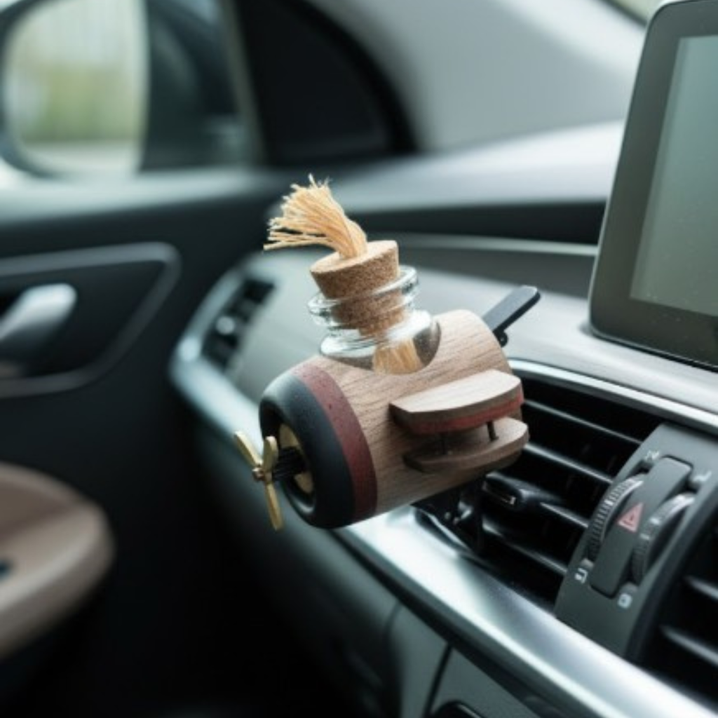 Mini Airplane Wooden Car Essential Oil Diffuser | Cute Car Accessory