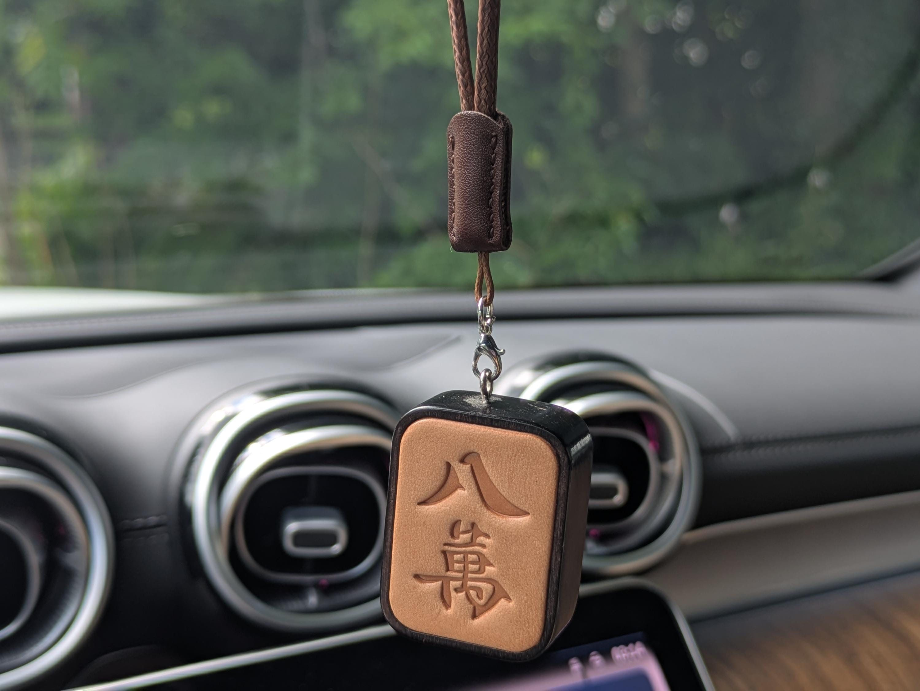 Wooden Mahjong Tile Bag Charm | Unique Wall Decor For Mahjong Lovers