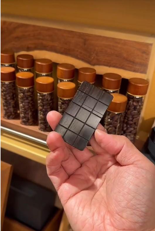 Handmade Wooden Black Chocolate Lighter
