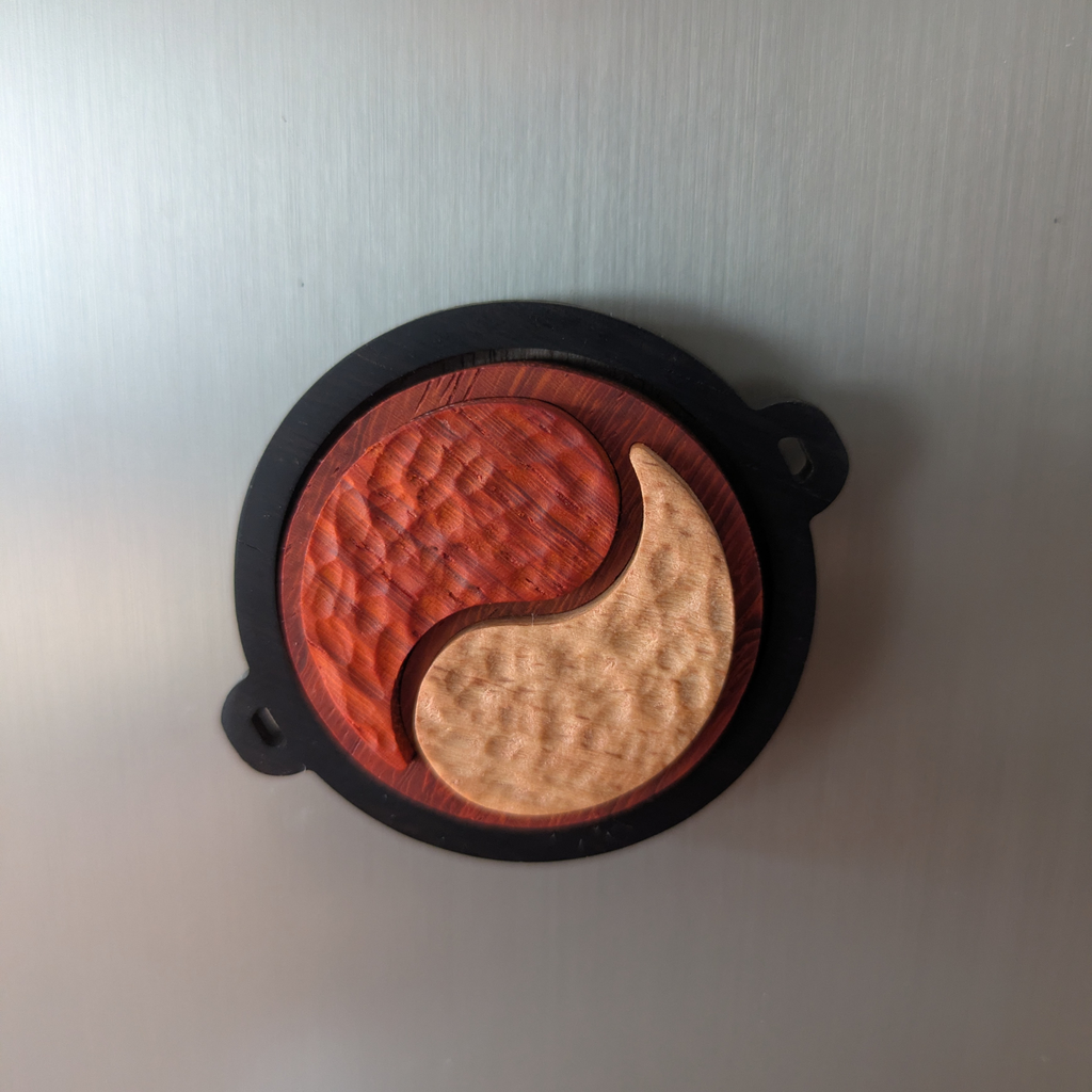 Handmade Wooden Hot Pot Shaped Fridge Magnet | Funny Foodie Gift Idea