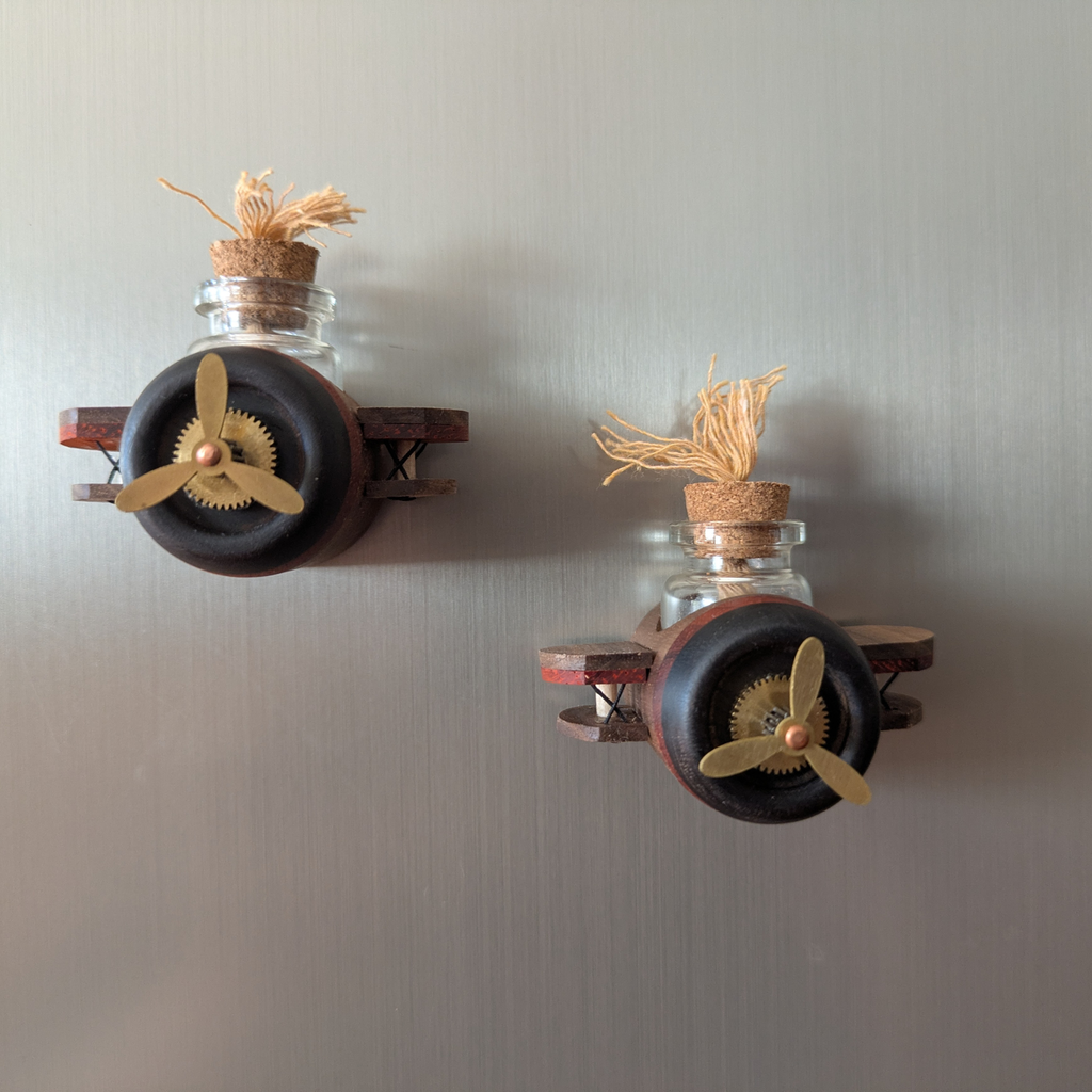 Mini Airplane Wooden Car Essential Oil Diffuser | Cute Car Accessory