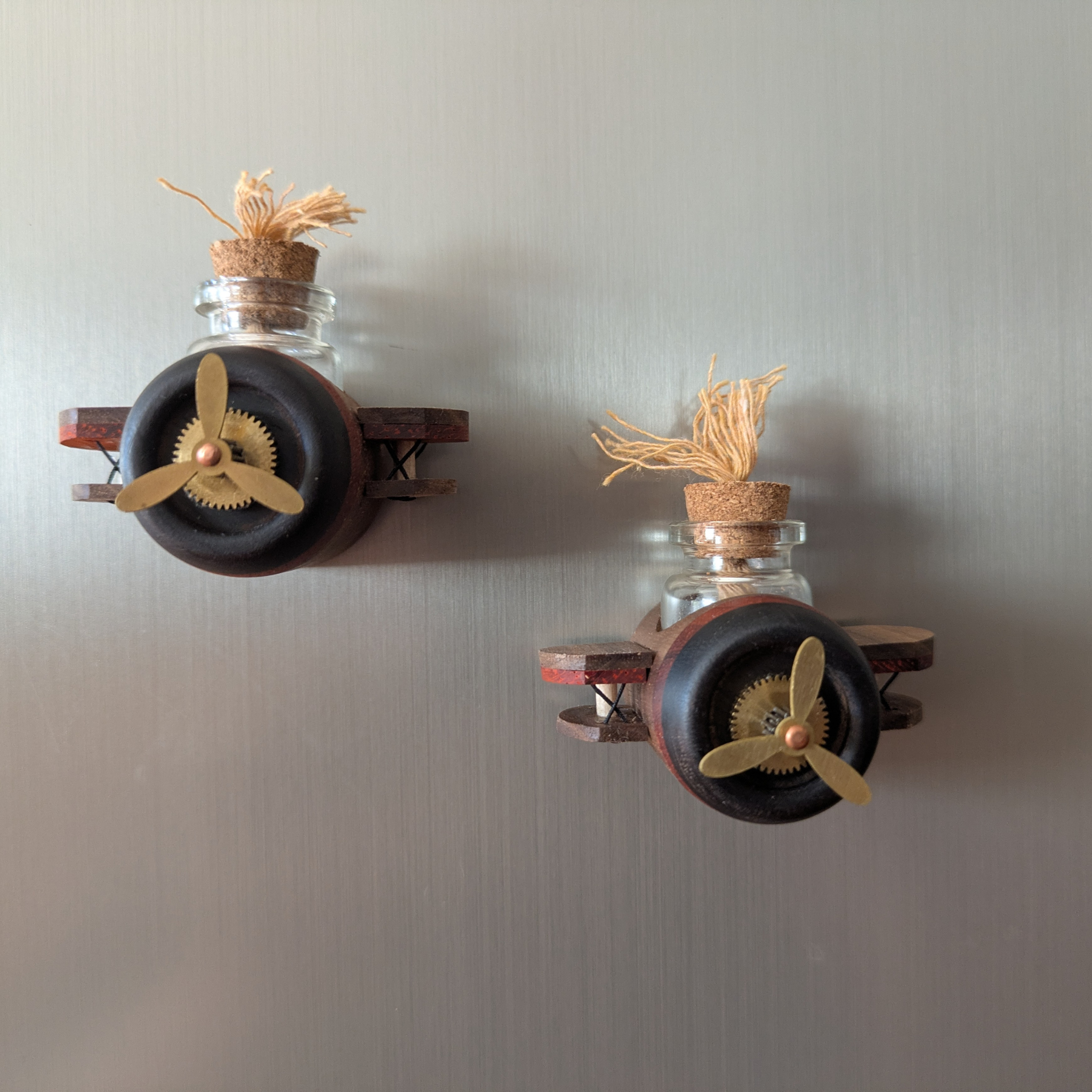 Mini Airplane Wooden Car Essential Oil Diffuser | Cute Car Accessory