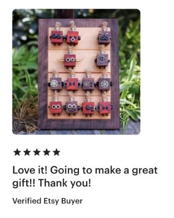 Wooden Steampunk Robot Car Essential Oils Diffuser | Car Accessory
