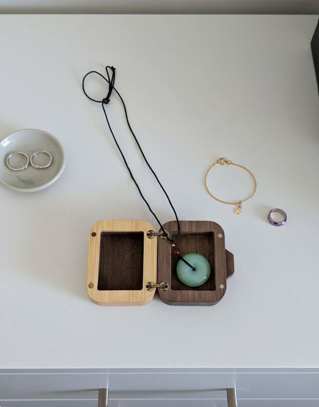 Handmade Wooden Mini Suitcase Jewelry Box | Cute Holiday Gift For Her