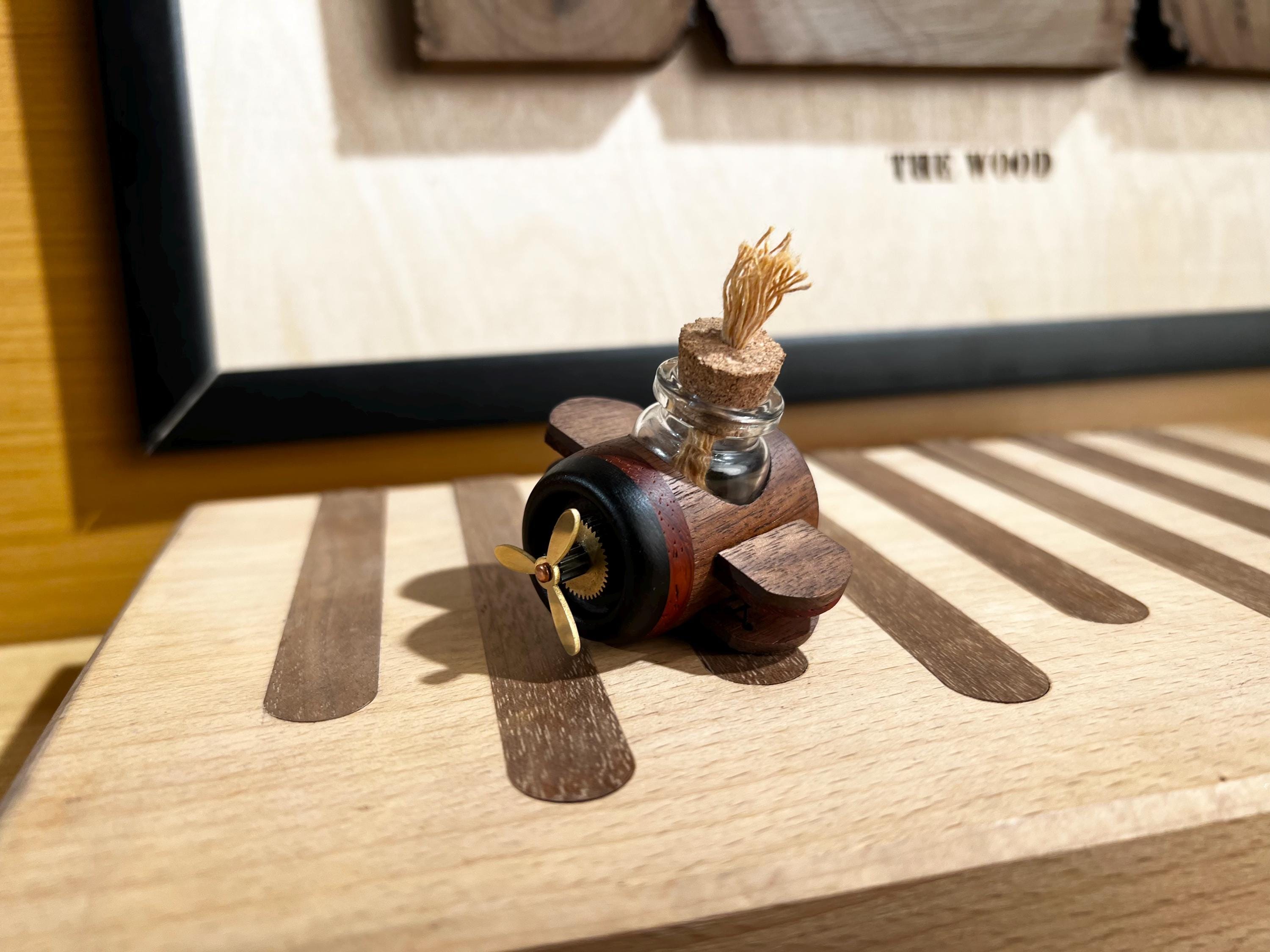 Mini Airplane Wooden Car Essential Oil Diffuser | Cute Car Accessory