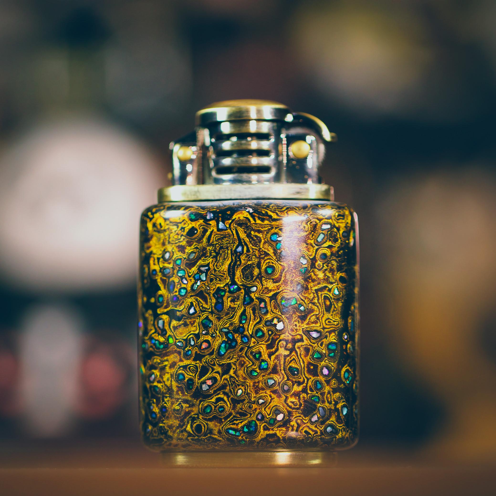 Decorative lighter with intricate patterns 