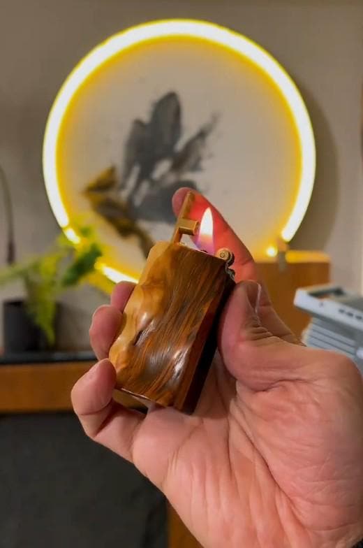Handmade Wooden Lighter Natural Wood Shape