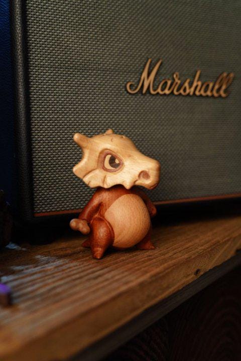 Wooden cow figurine