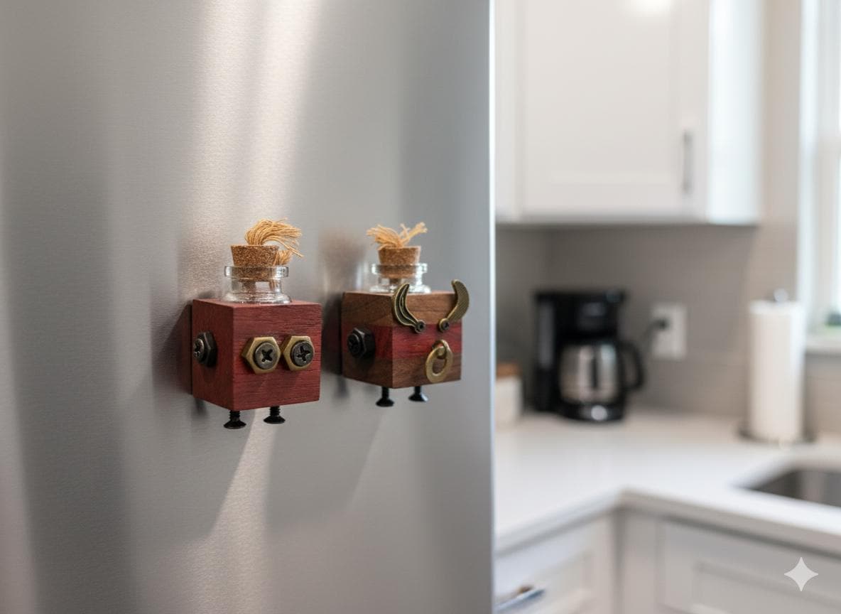 Wooden Steampunk Robot Car Essential Oils Diffuser | Car Accessory