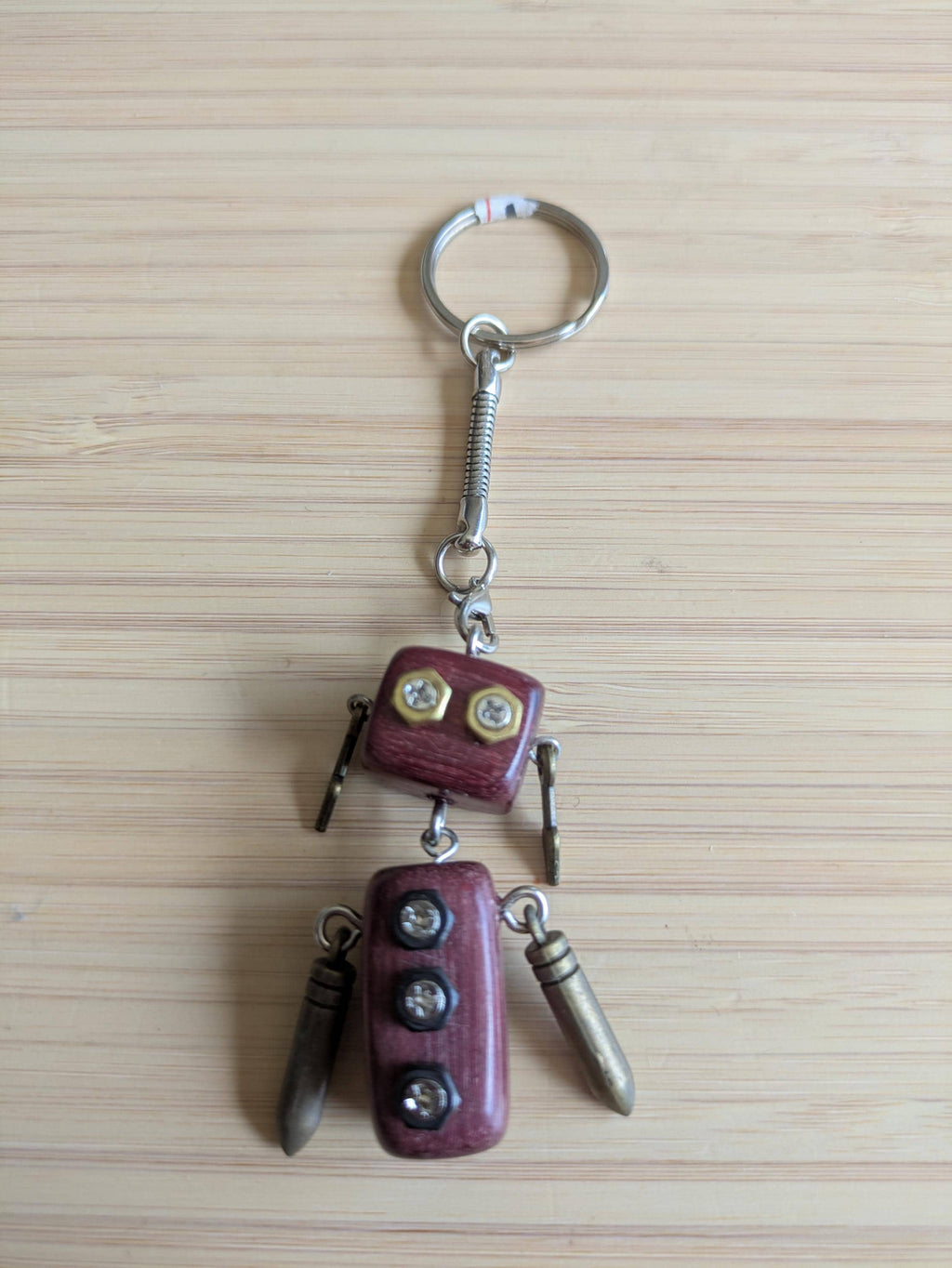 Mechanical Robot Rearview Mirror Accessory | Steampunk Style Bag Charm