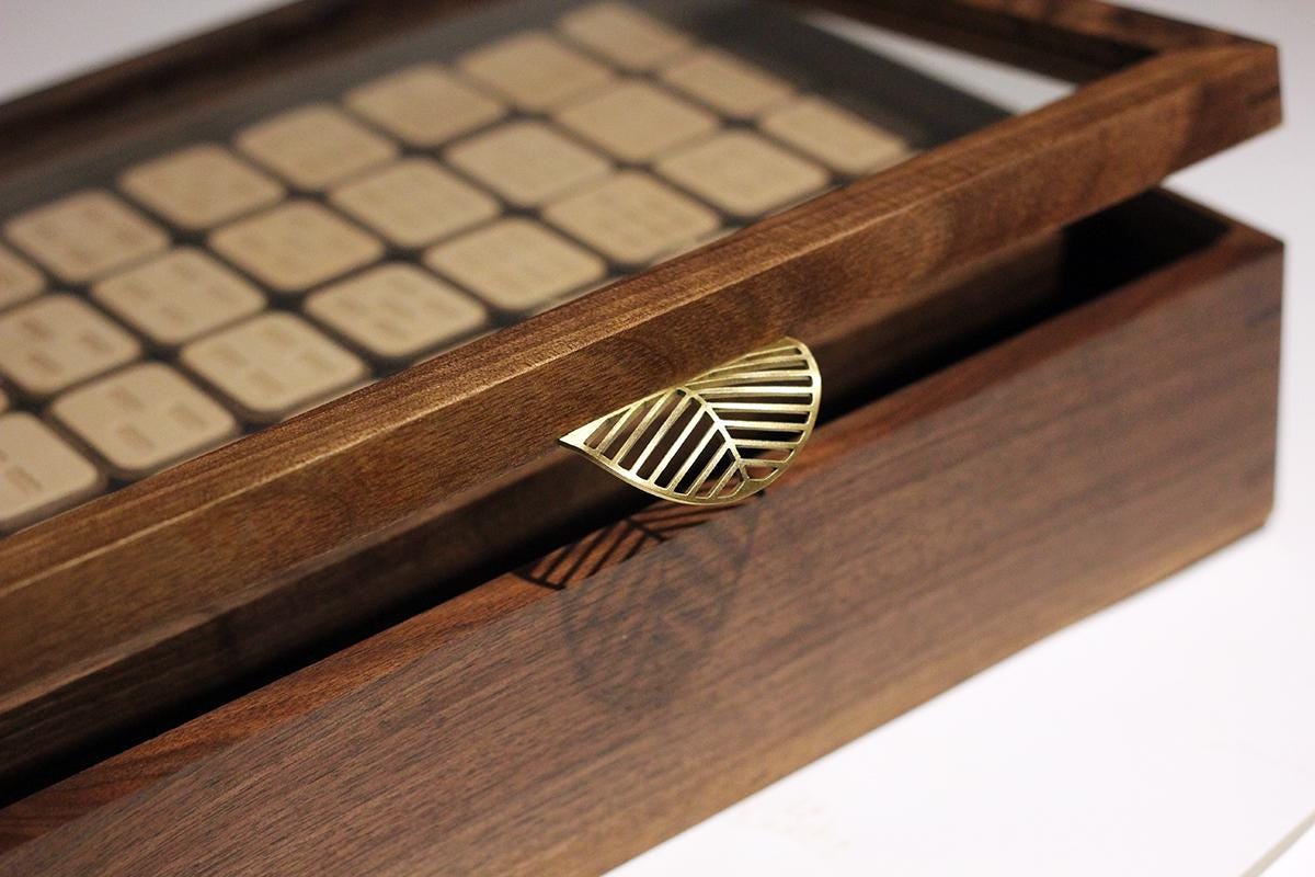 Handmade Wooden Mahjong Set | 144 Tiles Three Suits Characters