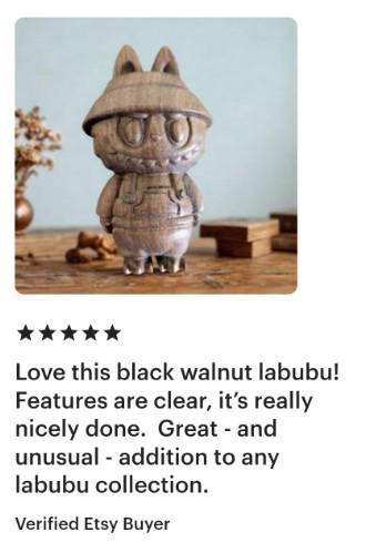 Handmade Wooden Bubu Buddy Detailed Carved | Unusual Collectible